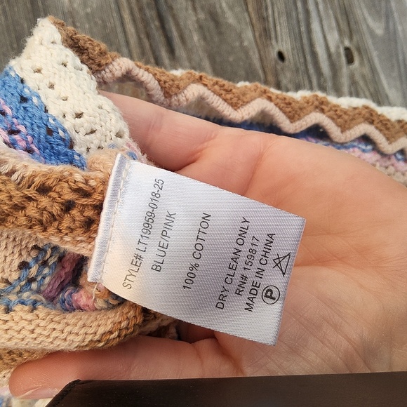 Altar'd State Crochet Knit Top Size XXS - Picture 8 of 9